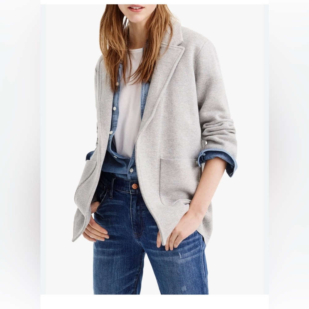 J Crew Sophie Open Front Sweater Blazer